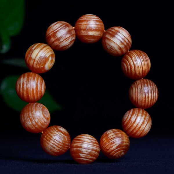 Emperor Blood Dragon Wood Shun Pattern High Oil Transparent Amber Wood Hand String Health Symbol - Image 2