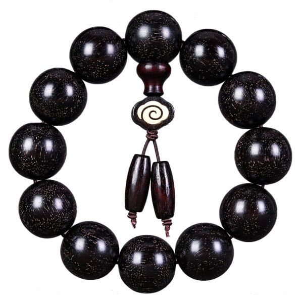 African full gold star small leaf red sandalwood bracelet high density blood sandalwood - natural wooden Buddhist rosary necklace, meditation prayer practice, Zen gift for men and women