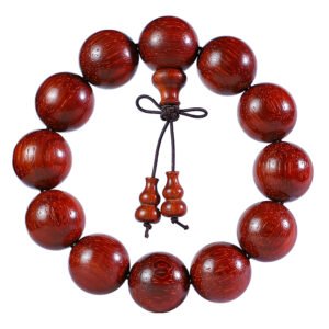 High end Cat Eye Purple Sandalwood Red Flower Pear Wood Accessories Hand String Buddha Beads