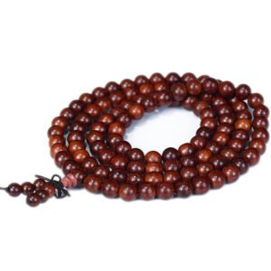 Brazilian Red Pear Wood Handmade Polishing 108 Buddhist Beads Boutique Bracelet