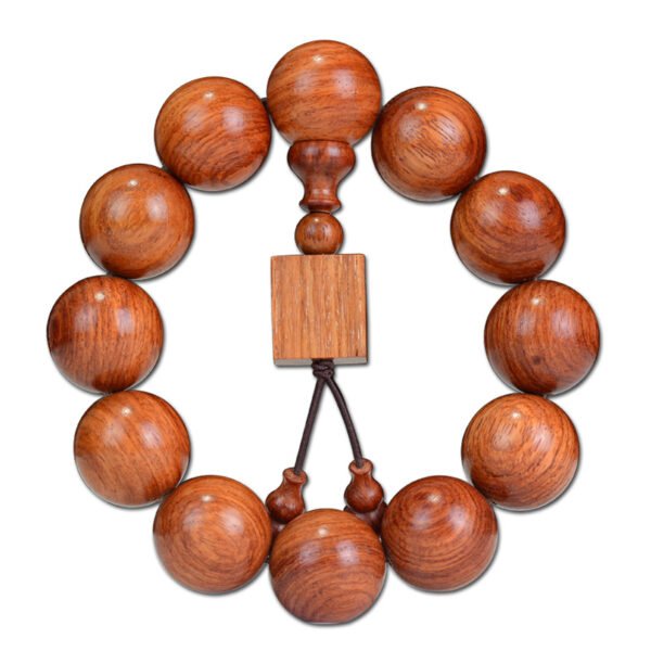 High end Myanmar yellow pear Buddha bead bracelet with ethnic style for men and women