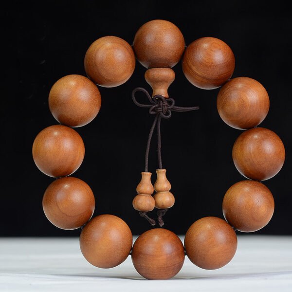 Barbie Old Mountain Sandalwood Black Meat Sinking Water Old Ingredients Ethnic Wind Wooden Hand String Buddha Beads - Image 3