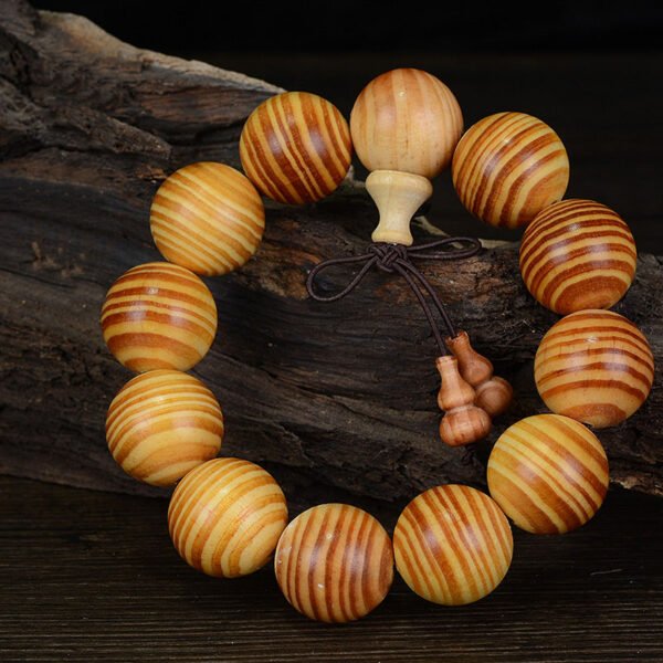 Blood Dragon Wood Buddha Beads Bracelet - Buddhist Rosary Necklace, Consecration Zen Gift, Birthday/Holiday/Meditation Practice for Men and Women - Image 3