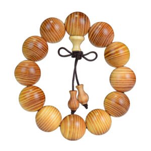 Blood Dragon Wood Buddha Beads Bracelet - Buddhist Rosary Necklace, Consecration Zen Gift, Birthday/Holiday/Meditation Practice for Men and Women