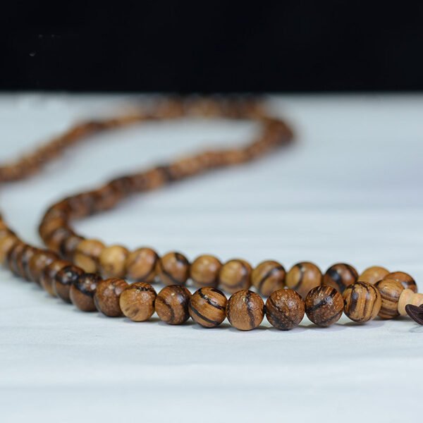 Vietnamese natural agarwood bracelet 108 beads | Phu Son red clay sinking grade Buddhist beads, sweet frankincense meditation accessories - Image 2