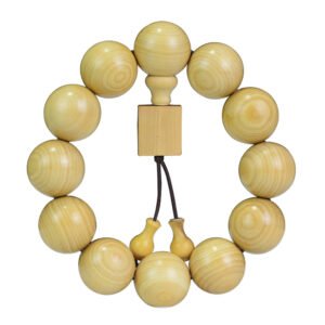 Natural boxwood Buddhist beads bracelet 108 beads - Buddhist prayer beads necklace handmade wooden bracelet meditation amulet for men and women