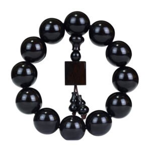 Black sandalwood gourd accessories, boutique bracelets, old materials, submerged ebony bracelets, Buddha beads